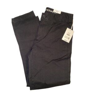 Free Assembly Black FA Chino Pants  Straight Leg Size 29X30 New With Tags